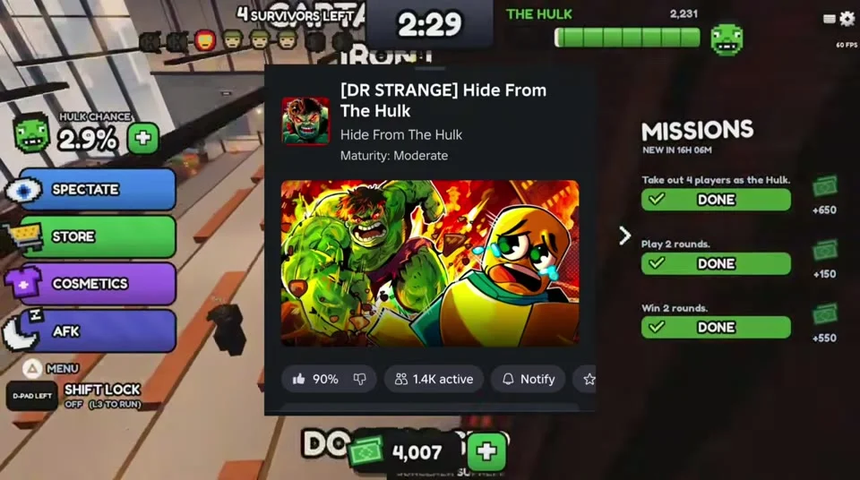 Completed mission objectives and displayed cash rewards in the October 19 lobby.
